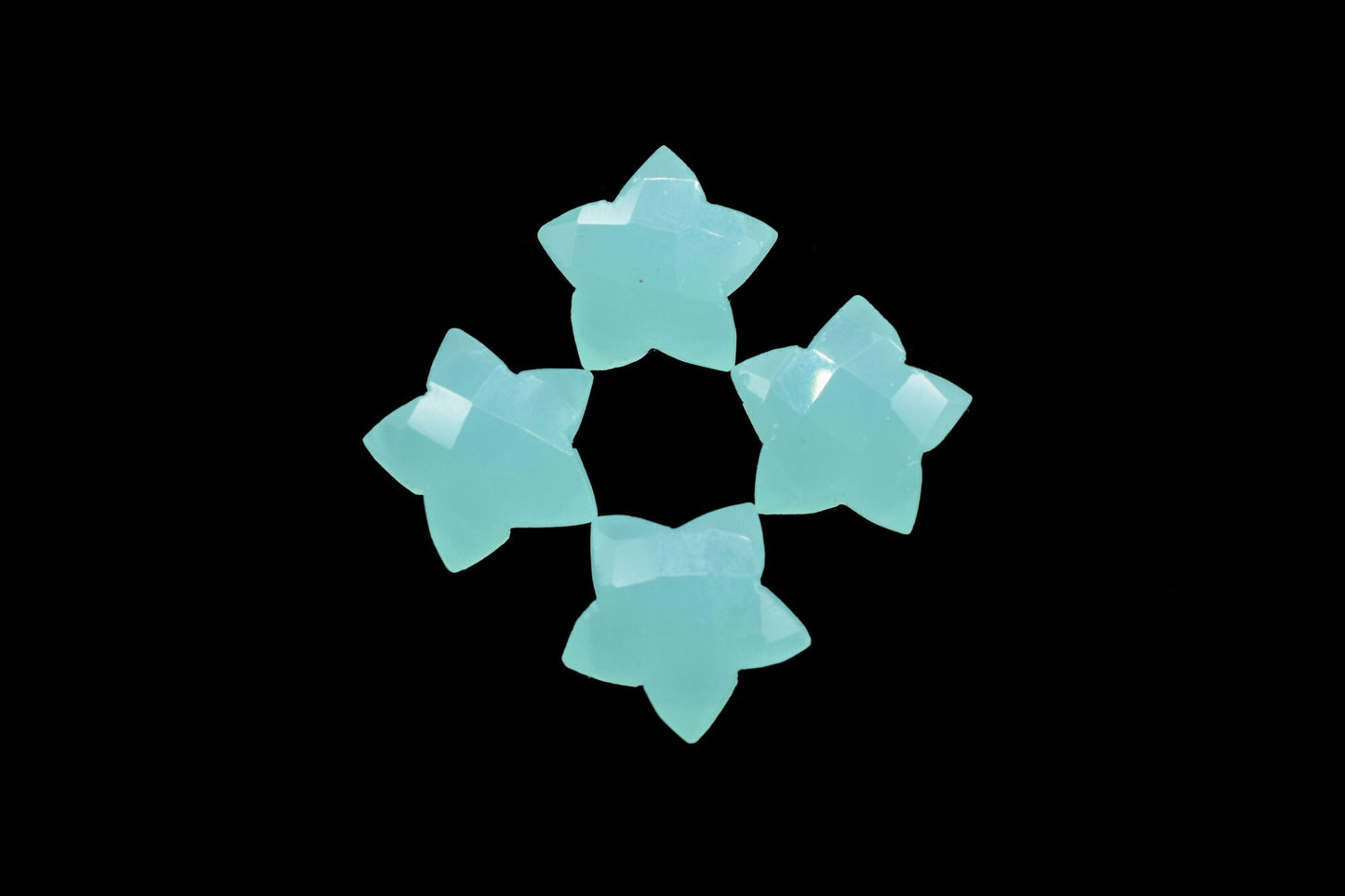 Aqua Chalcedony 14mm carved star shape Briolettes,star shape Faceted Briolette,Gemstone,Hand Carved Briolette,Carving Gemstone,Carved stones