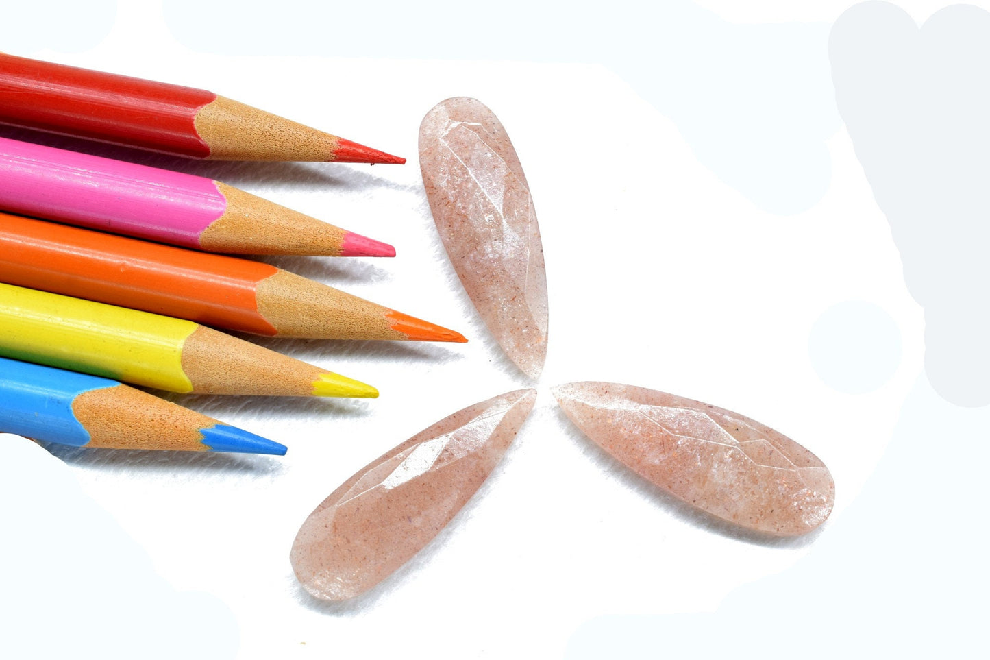 Peach Moonstone Long drop 10x30mm Briolettes, Peach Moonstone Teardrop Briolette, Peach Moonstone Briolettes, Moonstone jewelry making beads