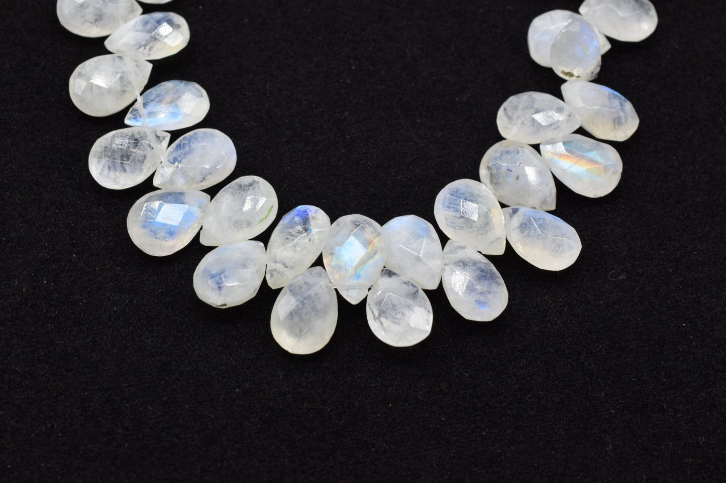 Moonstone Teardrop 7x10mm Briolettes,Jewelry making supplies,craft supplies,Moonstone faceted ,Moonstone briolettes beads,Moonstone jewels