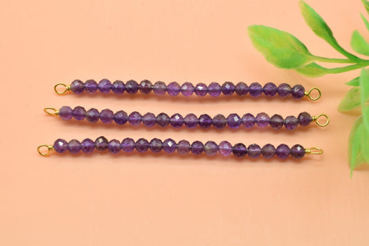 Amethyst Beads Bar Pendant,February Birthstone Pendant,Amethyst Crystal Pendant,Amethyst Necklace,Gemstone Pendant,Dainty necklace ,mom'Gift
