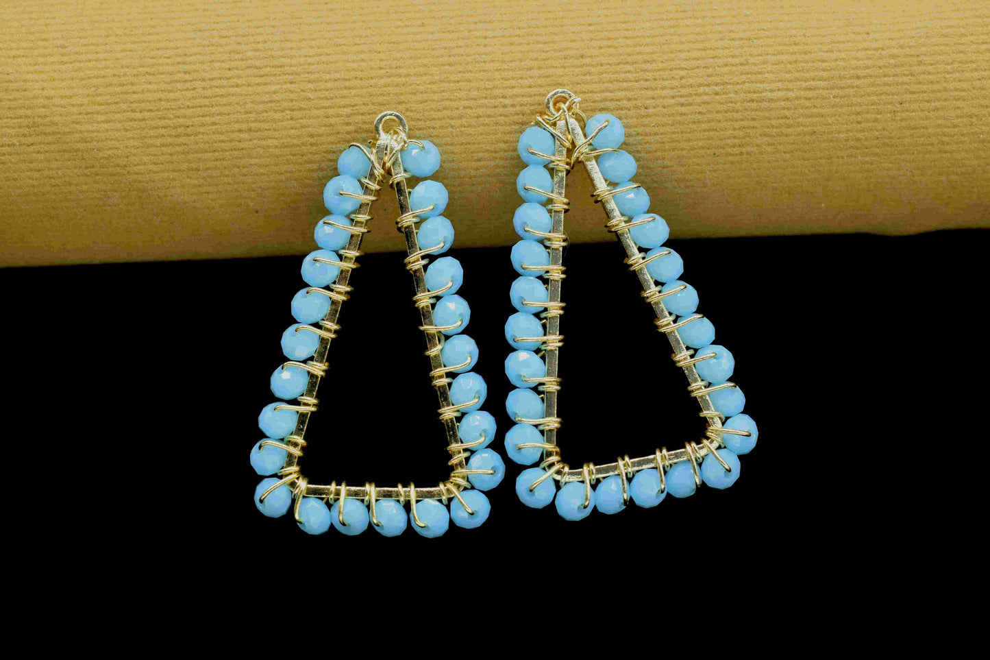 Turquoise Quartz Wire Wrapped Dangle Earring,Gemstone Component,Handmade Connector,Finding Necklace,Component Jewelry,Bead Earring Connector