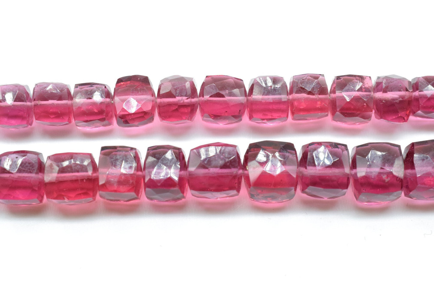 Pink Tourmaline Faceted Cube Beads,Tourmaline Square Dice Beads,pink cube Strand,8 to9mm Tourmaline Square Beads,Jewelry making beads,3D Box