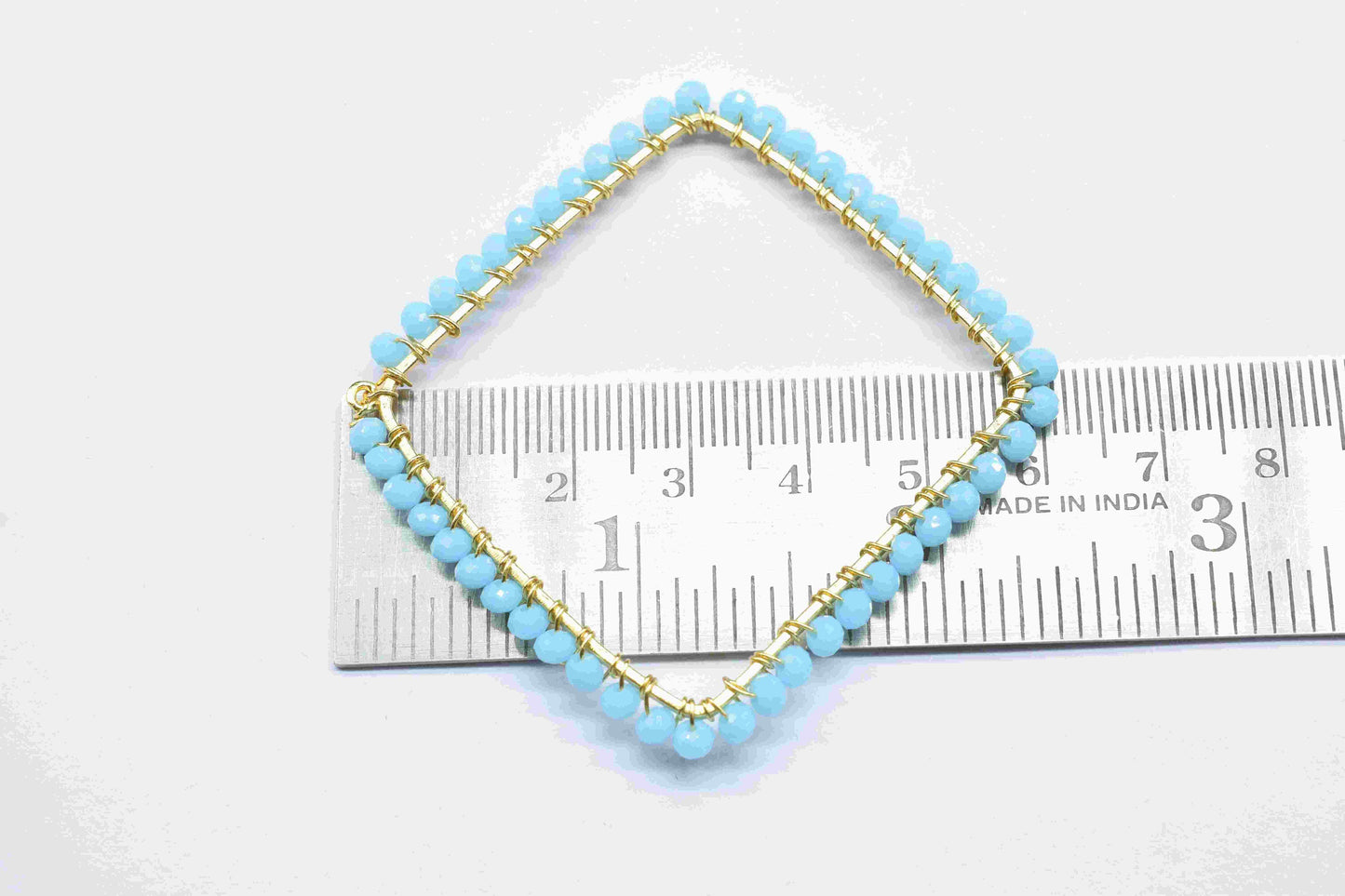 Turquoise Quartz Wire Wrapped Earring,Gemstone Component,Handmade Dangle Earring Components,Findings Turquoise Components-Pendant Necklace