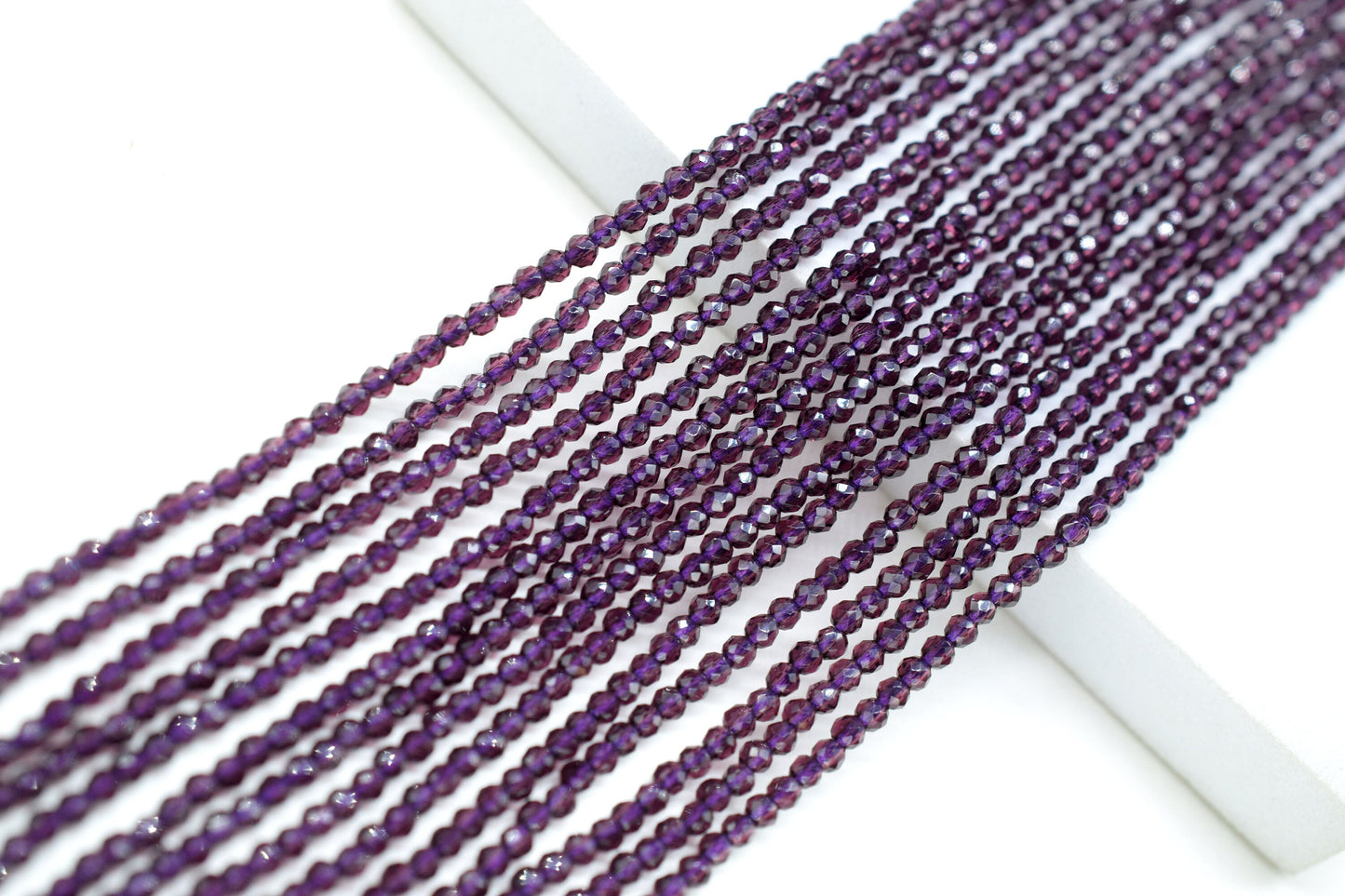Amethyst Faceted Beads/Beads Strand/Jewerly Making Beads/2mm Amethyst Beads Strand/Loose Gemstone Beads/Rondelle Beads/Amethyst Strand