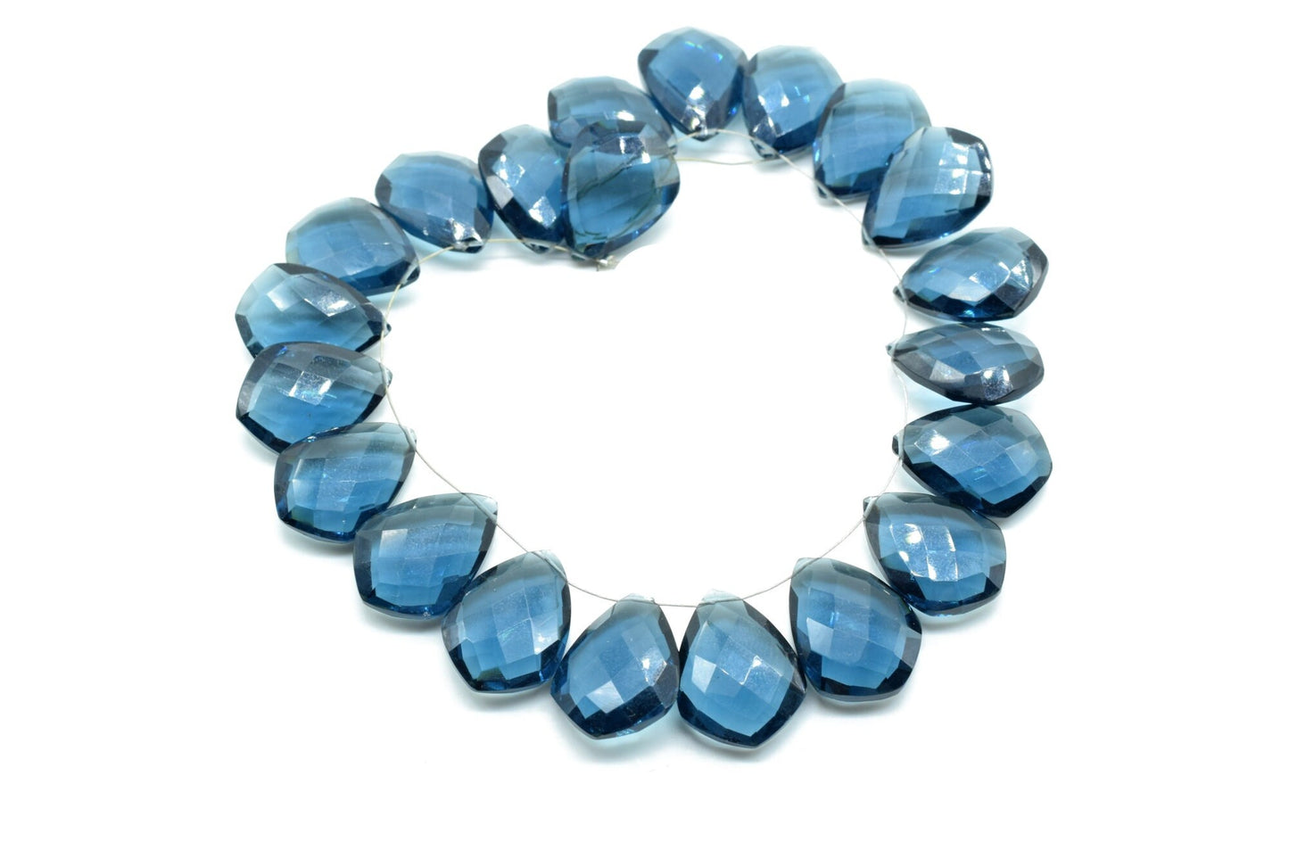 NATURAL TEAL Moss Kyanite 15x20mm Faceted Pear Shape Briolette,Kaynite Briolettes,Superb Item at Low PriceFinest Quality Briolette