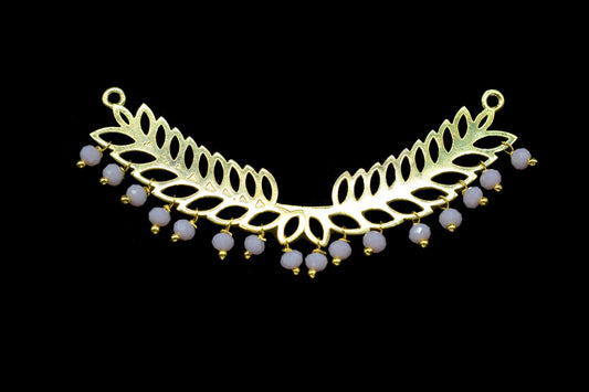 Pink Opal Beads Dangle Charms,Wedding Hair Vine Connectors,Gemstone Leaf Pendant Necklace,Component Leaf Charms,Handmade jewelry,Gift