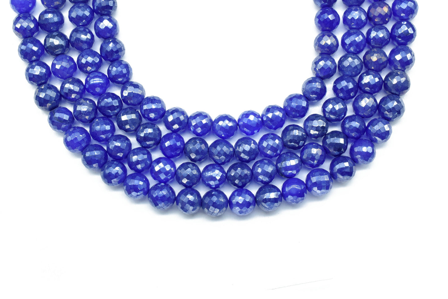10mm Natural Blue Sapphire Round Beads,Sapphire Faceted Round Balls,Gemstone Round Balls,Sapphire Faceted Beads Strand,Jewelry Making Beads