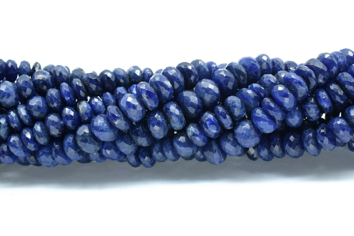 Lapis Lazuli rondelle Beads,8mm to 8.5mm faceted Beads,Dark Blue stone beads,Semi Precious Beads,Lapis Big size bead,fine quality beads,