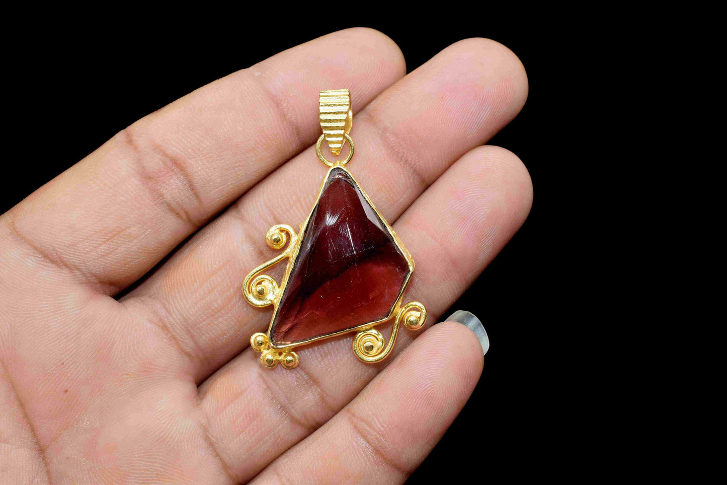 Pink Amethyst 18x30mm Irregular Shape Pendant Jewelry, Gemstone Pendant, Pink Amethyst Irregular Pendant, Amethyst Necklace,Amethyst jewelry