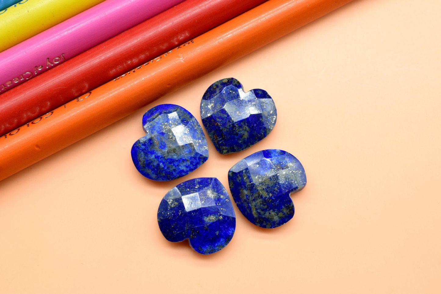 Lapis Faceted Heart 14MM Briolettes, Lapis Lazuli Carved Heart Shape Briolette Beads, Lapis Fancy Briolettes,Natural Lapis Lazuli Faceted