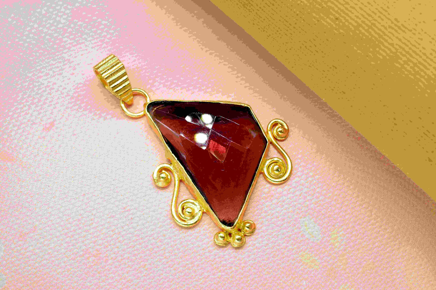 Pink Amethyst 18x30mm Irregular Shape Pendant Jewelry, Gemstone Pendant, Pink Amethyst Irregular Pendant, Amethyst Necklace,Amethyst jewelry