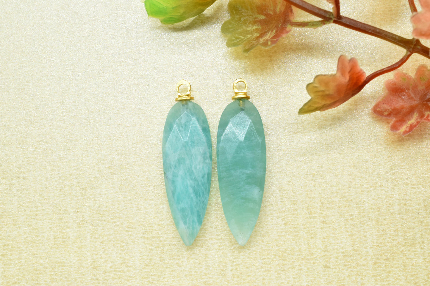 Gemstone Single Bail Pendants,Craft Supplies Tools,Findings Link Pendants,Handmade Component,Earring Connector,Teardrop Drill Pendant Charm