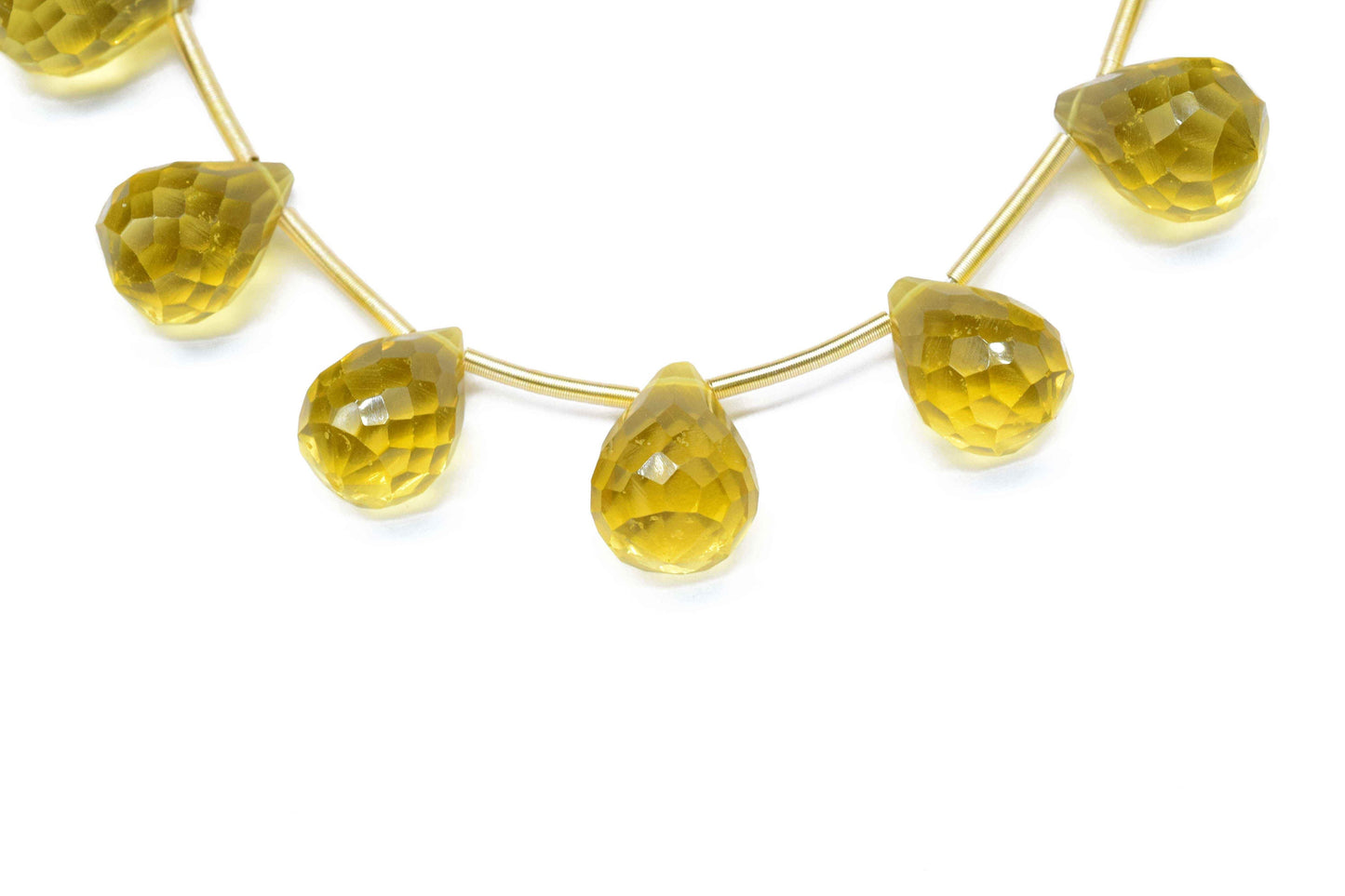 Citrine Drop 10x14mm Faceted Briolette,Teardrop Shape Briolette,Yellow Color Citrine Drop,Citrine Faceted Drop Shape Briolettes jewelry,Gift