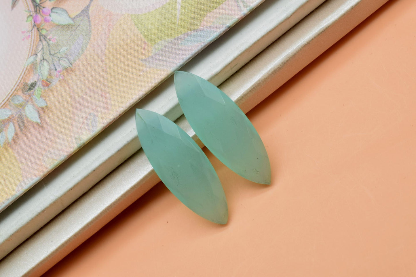 Aqua Chalcedony faceted marquise beads,10x30mm marquise briolettes,Spiky beads,jewelry making beads,Gemstone briolettes,fancy gemstones