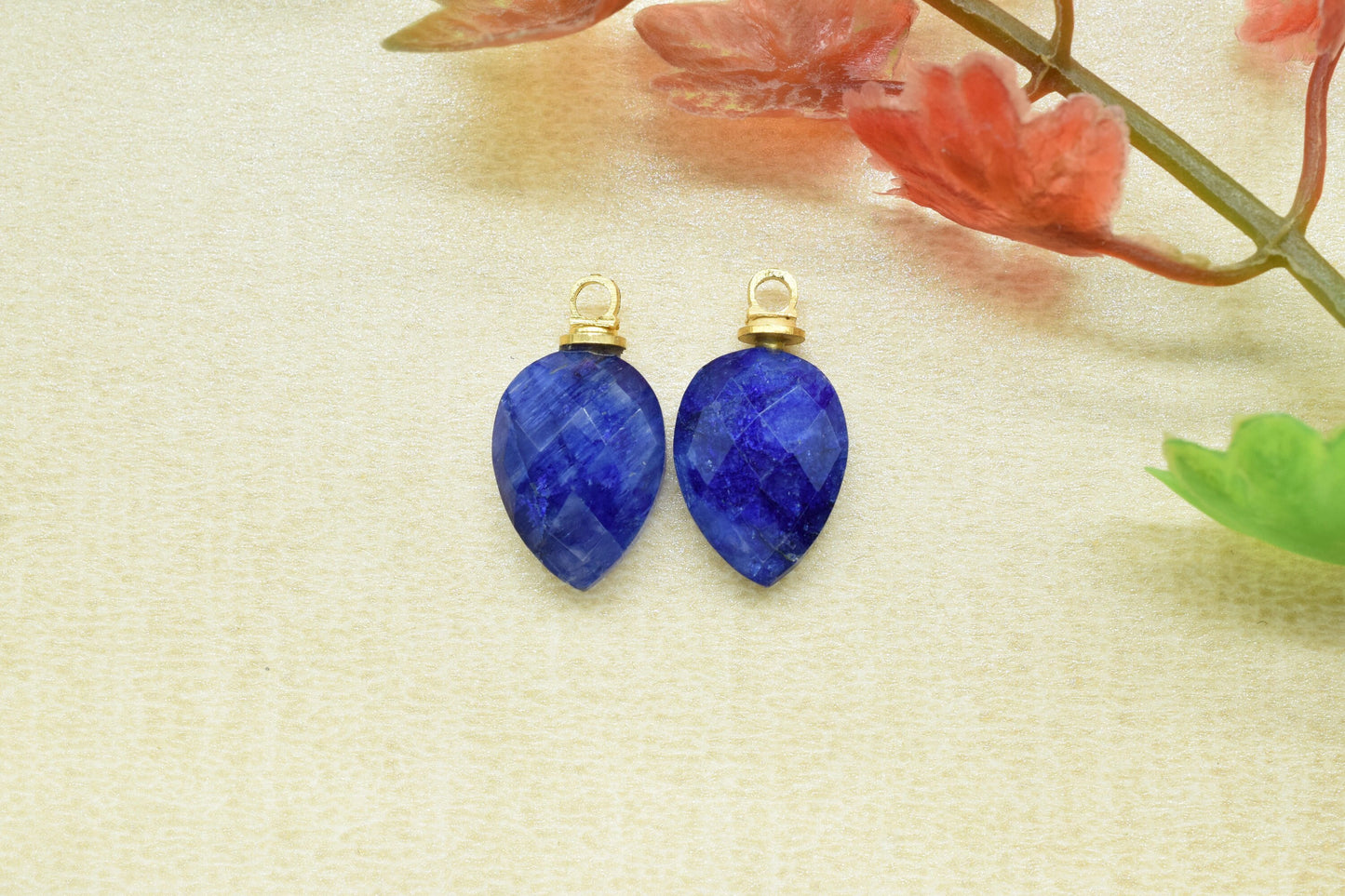 Handmade Teardrop Drill Pendant Charms,Gemstone Link Pendants,jewelry component Wholesale,Single Bail Finding Connector,Craft Supplies Tools