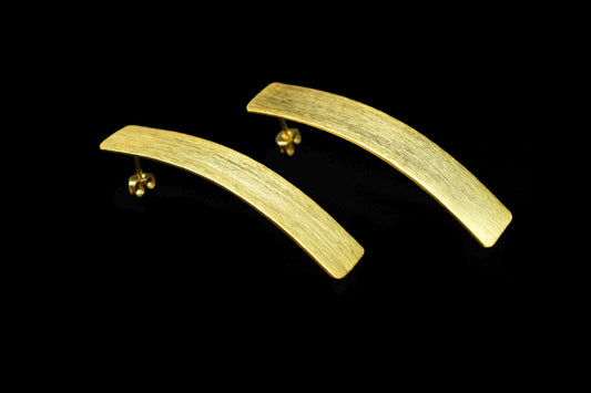 Gold plated brass earring post,Rectangle shape earring connector,Brass earring charms,Brass Earring findings jewelry,Brass Jewellery,B'Gift