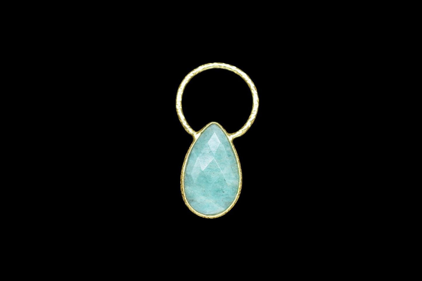 Gemstone Amazonite Jewelry Pendant/Amazonite Jewelry/Gold Plated Jewelry/Brass Connector Jewerly/Handmade Jewelry/Women Jewelry/B'day Gift
