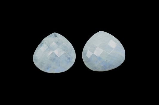 Rainbow Moonstone 20mm Faceted Heart Shape Beads,Moonstone Briolettes,Moonstone Heart Shape Briolettes,Moonstone Jewelry Bead,Moonstone bead