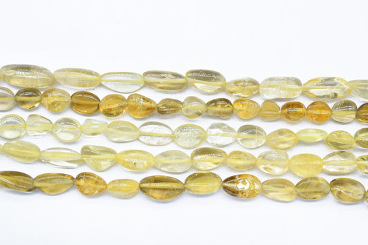Natural Gemstone Nuggets Beads/Smooth Beads/Jewelry Making Craft/Citrine Nuggets Beads/Handmade Jewelry/Citrine  Jewelry/B'day Gift