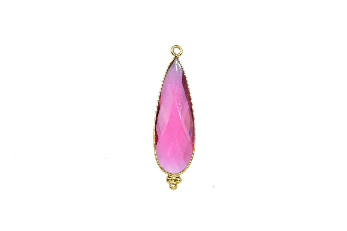 Pink Tourmaline 10x30mm Bezel charms,Pink Tourmaline Pendant,Station Bezel Link Supplies,Connector Pendant,Gemstone Teardrops,Jewelry making