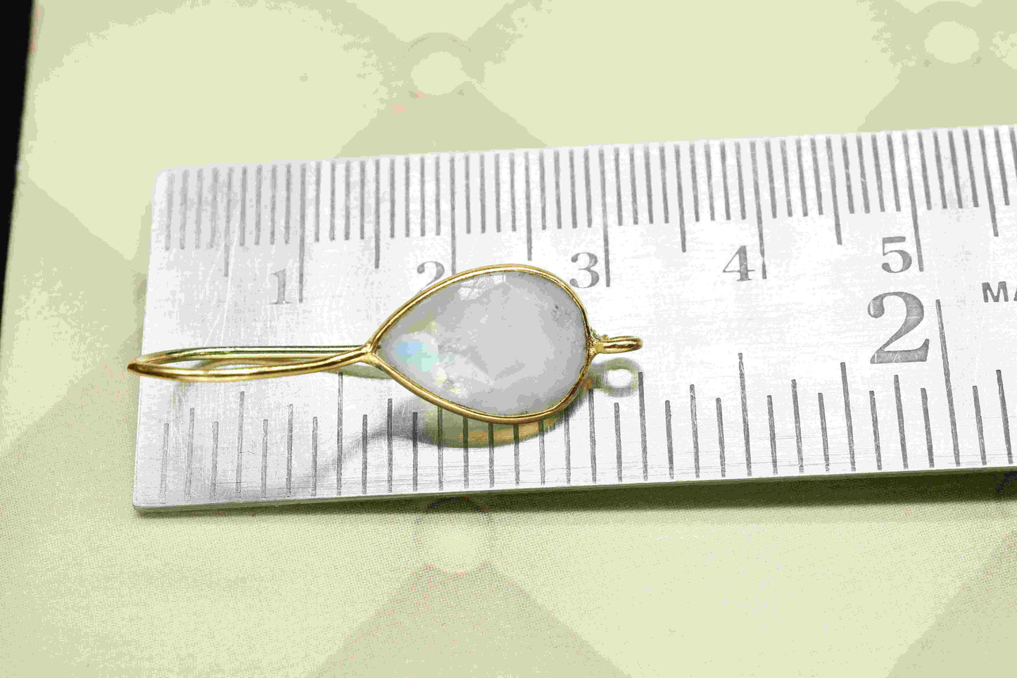 Moonstone 9x13mm Pear Shape Earring Connector,Moonstone Studs Earrings Jewelry,Teardrop Connector,Jewelry Finding,Jewelry Craft Supplie,Gift