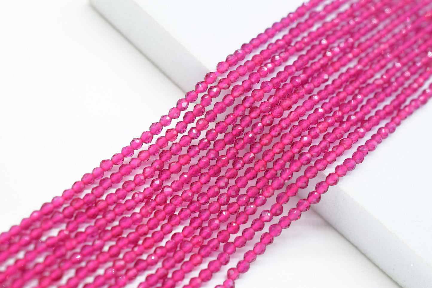 Pink Tourmaline Faceted Beads/Beads Strand/Jewerly Making Beads/2mm Tourmaline Beads/Loose Gemstone Beads/Rondelle Beads/Gift