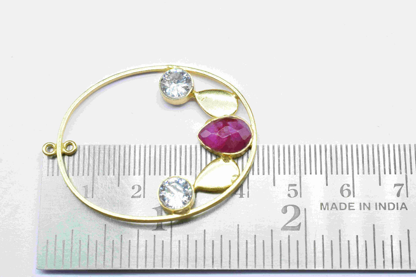 Multi Gemstone Ruby 7x10mm Teardrop Pendant,Finding Oval Shape Component Jewelry,Zircon Gemstone Round Shape Earring ,Handmade Necklace,Gift