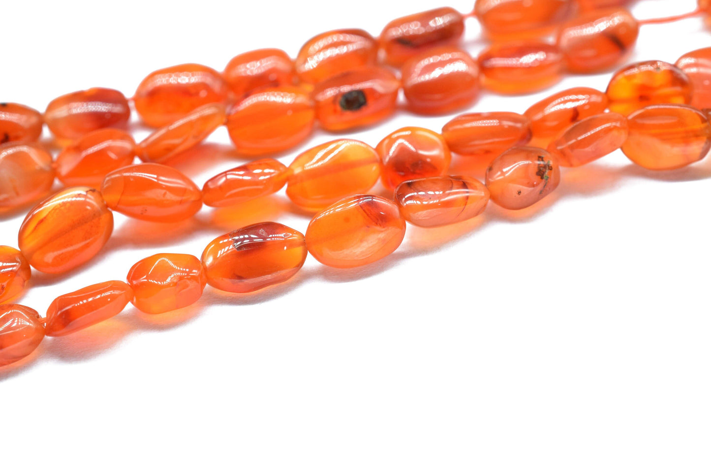 Natural Carnelian Smooth Beads,Orange Carnelian Smooth Handmade Tiny Beads,Natural Carnelian Plain Nuggets Beads,AAA Quality,Carnelian Beads