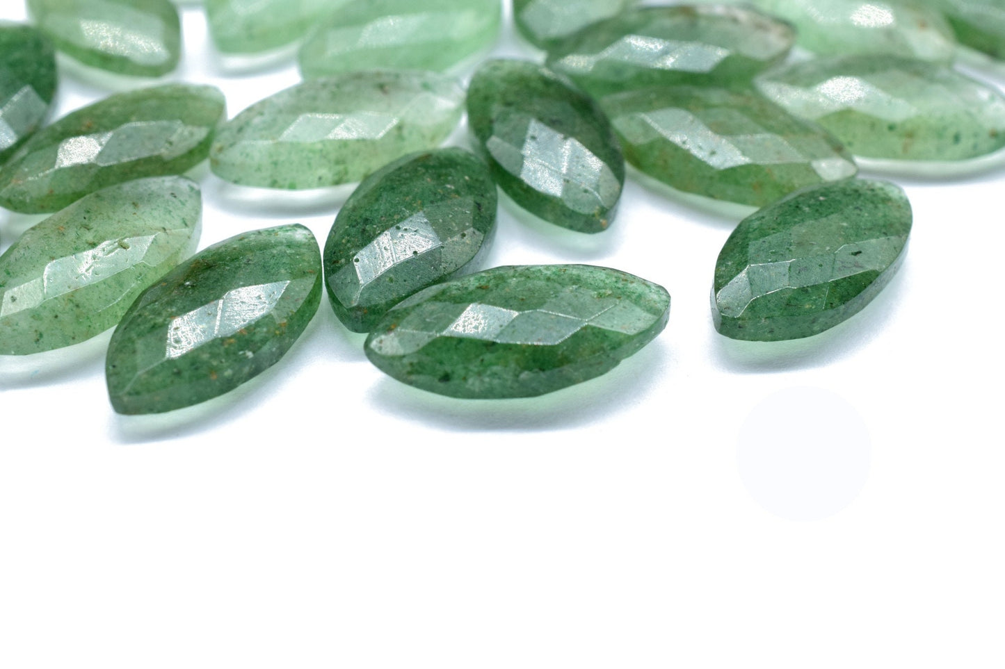 Green Strawberry 10x20mm Marquise shape Faceted Hand Cut Gemstone Briolette,Marquise Shape Briolette - Loose Gemstone -,gemstone briolettes