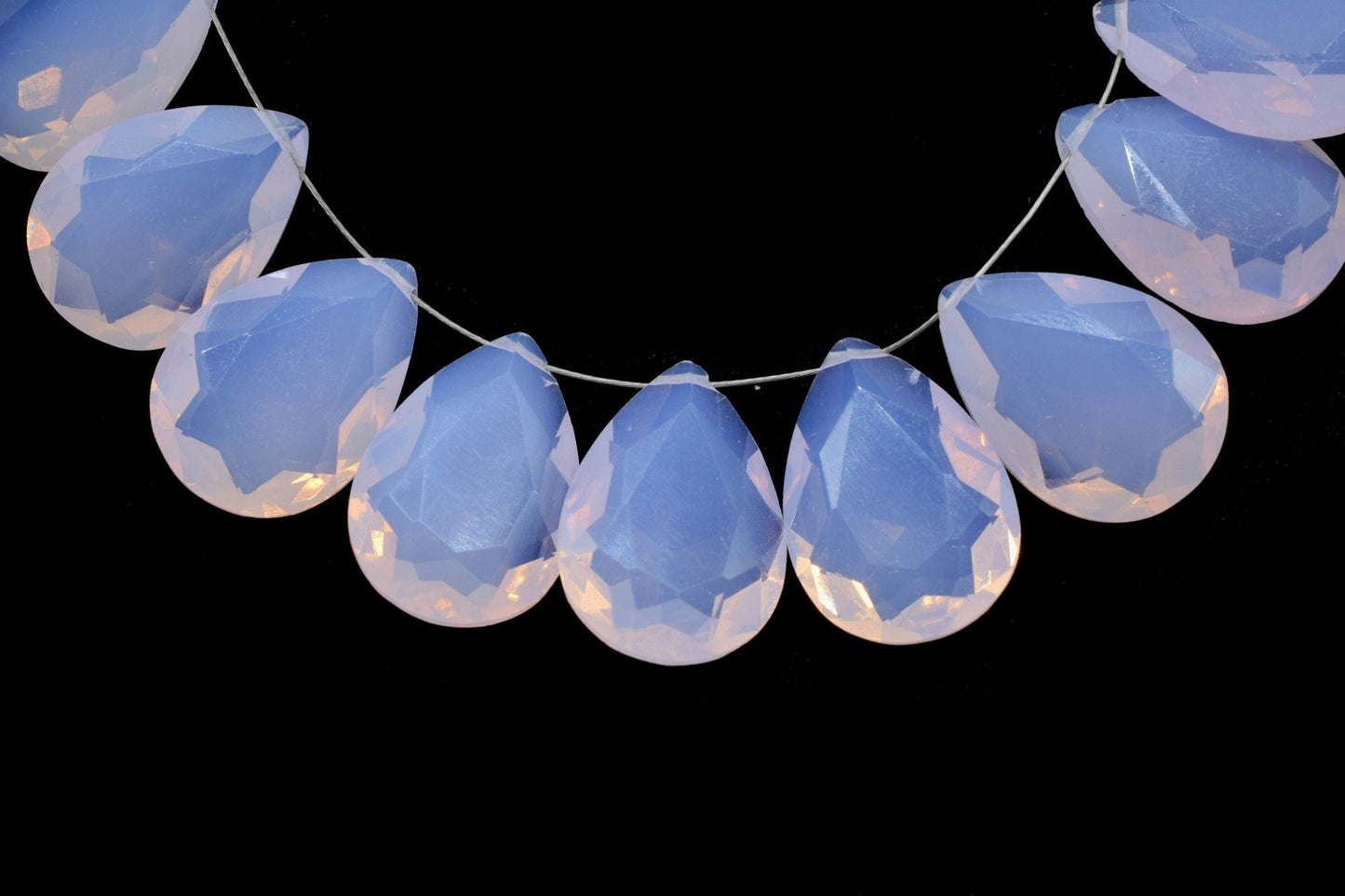 Pink Opalite Faceted Briolette 13x18mm Pear Shape,Opalite Pear Shaped Beads Strand,Faceted Briolette Beads,Finding Jewelry Supplies beads