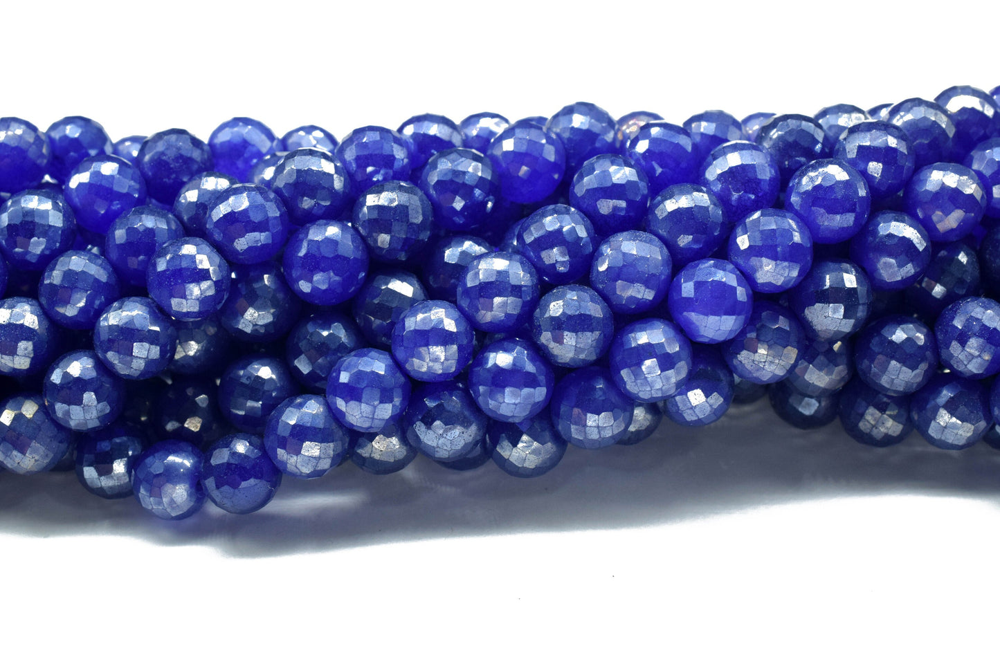 10mm Natural Blue Sapphire Round Beads,Sapphire Faceted Round Balls,Gemstone Round Balls,Sapphire Faceted Beads Strand,Jewelry Making Beads