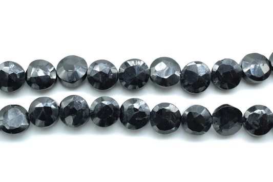 Black Onyx Faceted 6mm Coin Discs Beads,high quality Black Onyx faceted coin bead 6 inch strand,Black onyx faceted beads,handmade coin beads
