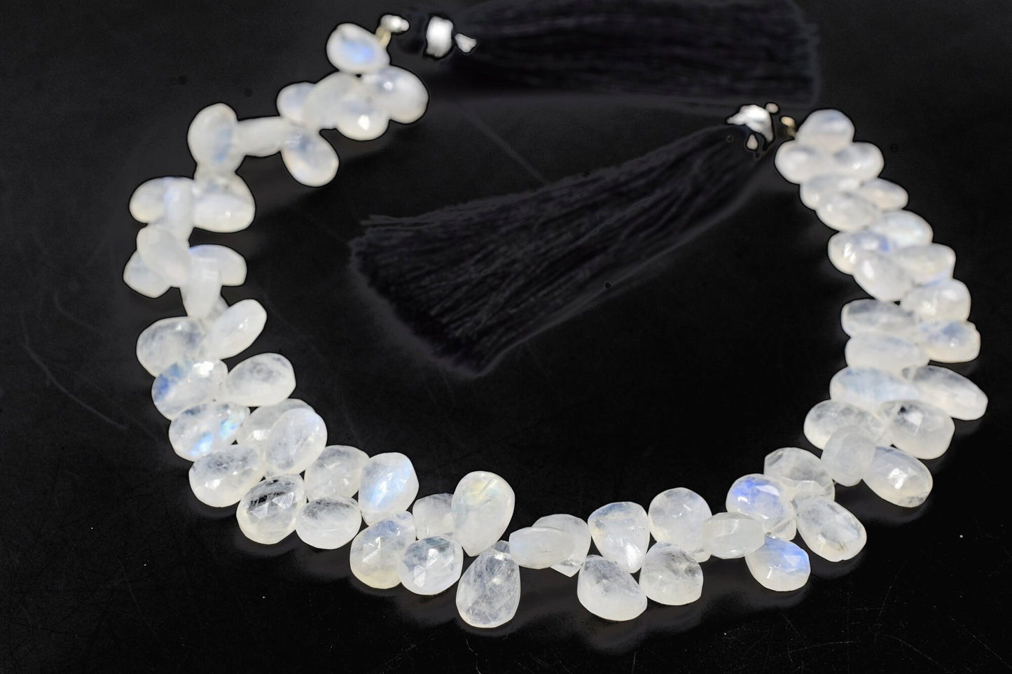 Moonstone pear Shape beads,Rainbow Moonstone Briolette,6x8mm teardrop faceted ,AAA Quality Briolette,9''pear shape strand,teardrop faceted