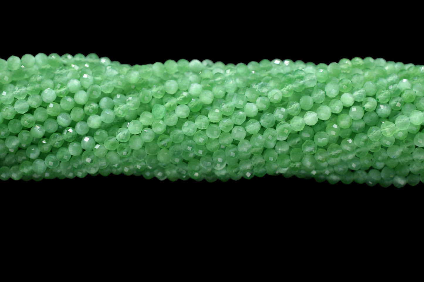 Green Amethyst AAA Faceted beads/Green Stone Beads/Rondelle Beads/Jewerly Making Beads/Micro Cut Beads/Loose Gemstone Beads/Wholesale Beads