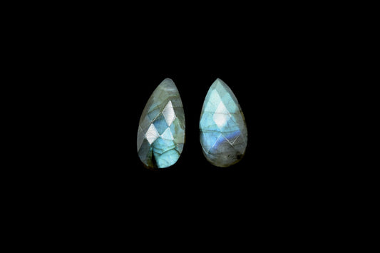 Labradorite 8x20mm Faceted Pear Shape Briolettes,Labradorite Teardrop Beads,Calibrated Faceted Beads,8x20mm pear Beads,jewelry making Beads