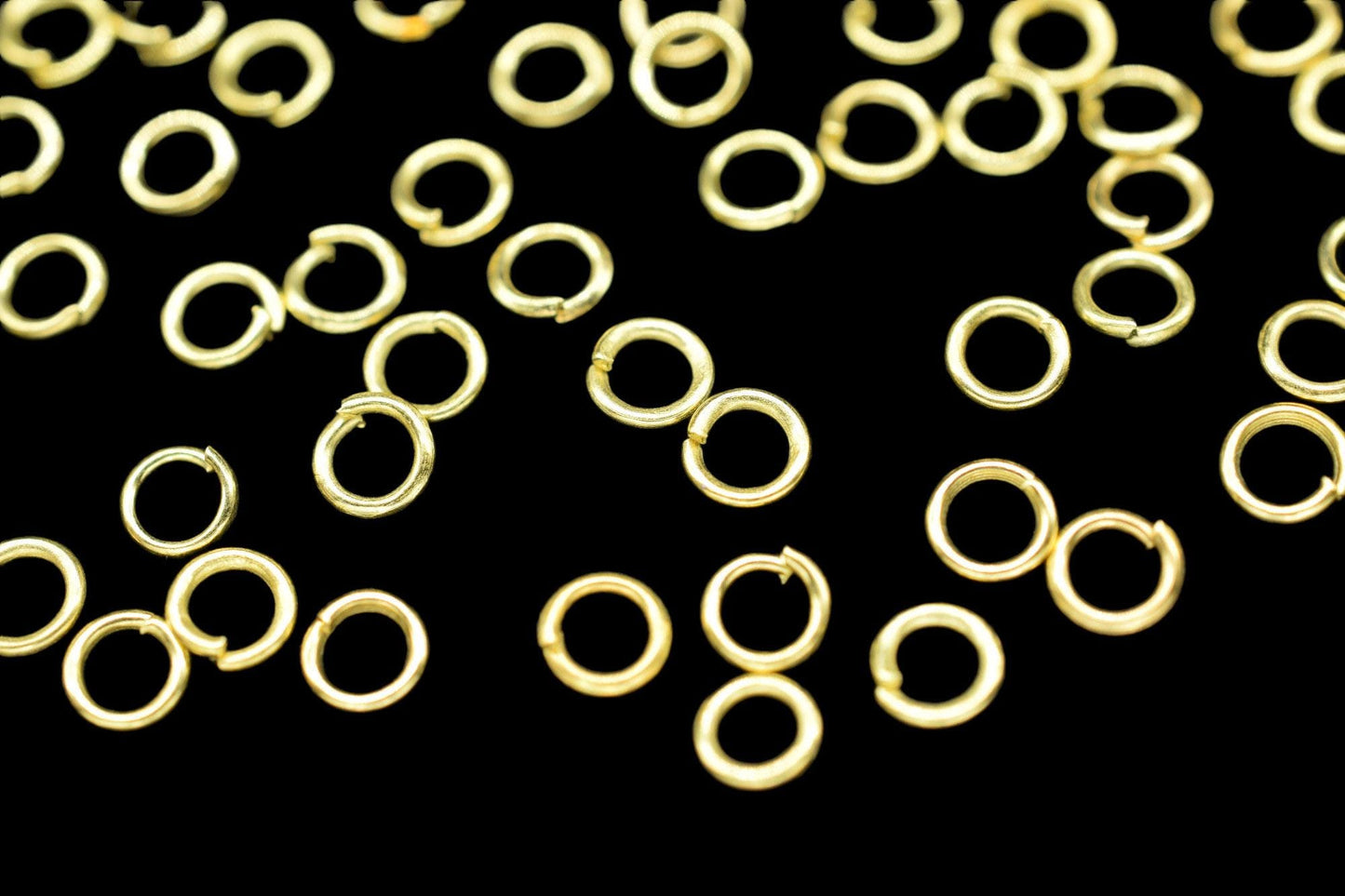 4mm Gold Plated Open Jump Rings, Snap Close Rings for Jewelry Making, Gauge Locking Jump Rings, DIY Jewelry Findings Supplies,