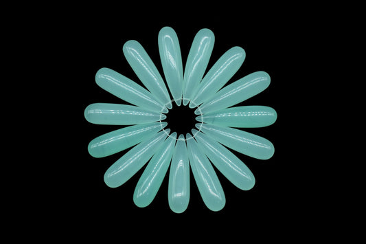 Aqua Chalcedony Long drop 8x30mm smooth Briolettes,Top Drilled Gemstone Teardrops,Chalcedony Teardrop Beads For Jewelry Making Supplies