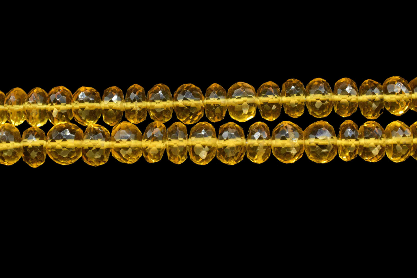 Natural Citrine Quartz Faceted Rondelle Beads, AAA Quality Citrine Faceted Rondelle Beads, 6" Citrine Quartz Strands, Quartz Wholesale Beads