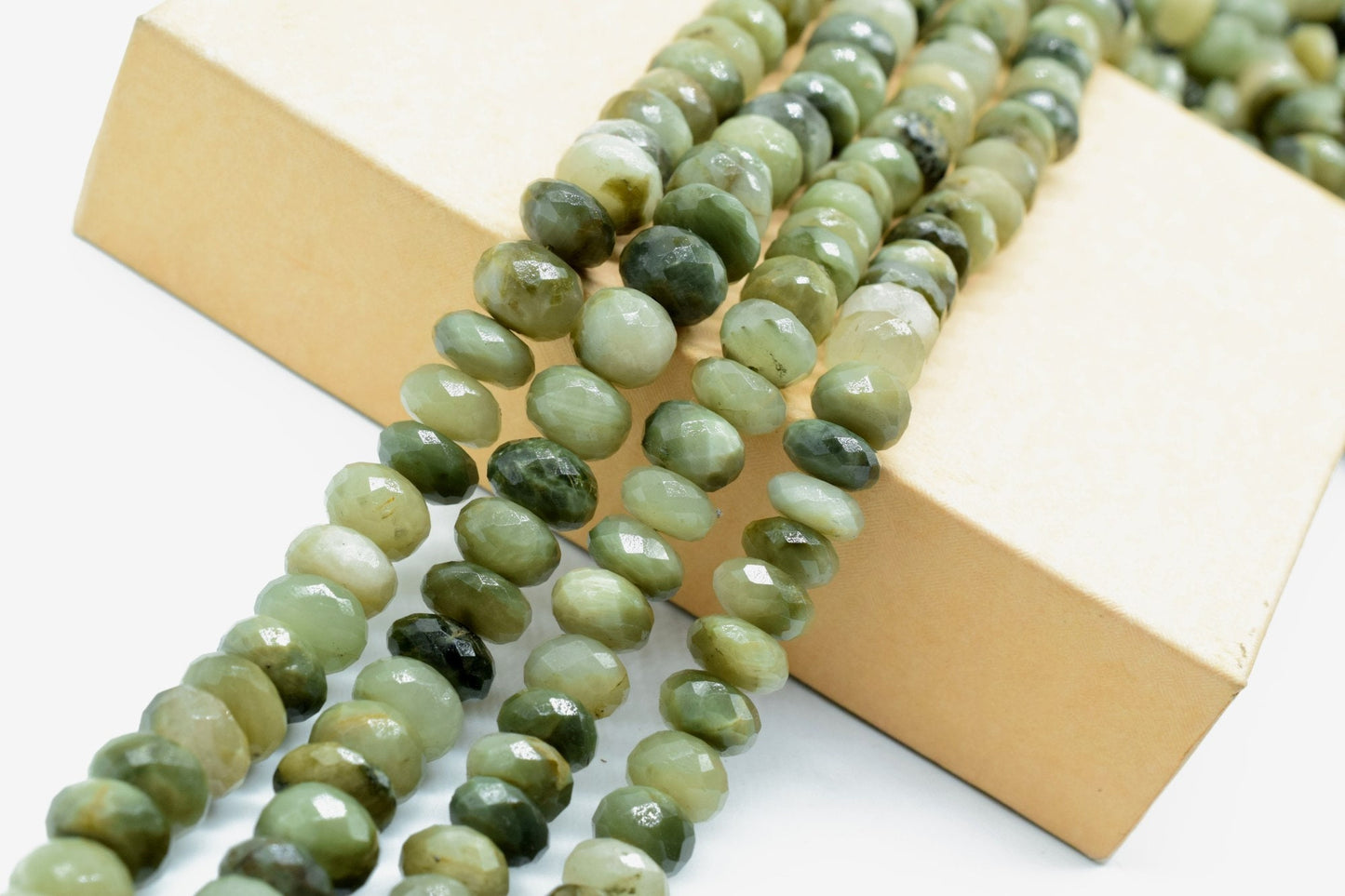 CatsEye Faceted Rondelle Beads Strand,Green Catseye Rondelle,Natural Gemstone Wholesale Bead,Fine Quality Catseye Roundel 8.5 To 9.5mm Beads