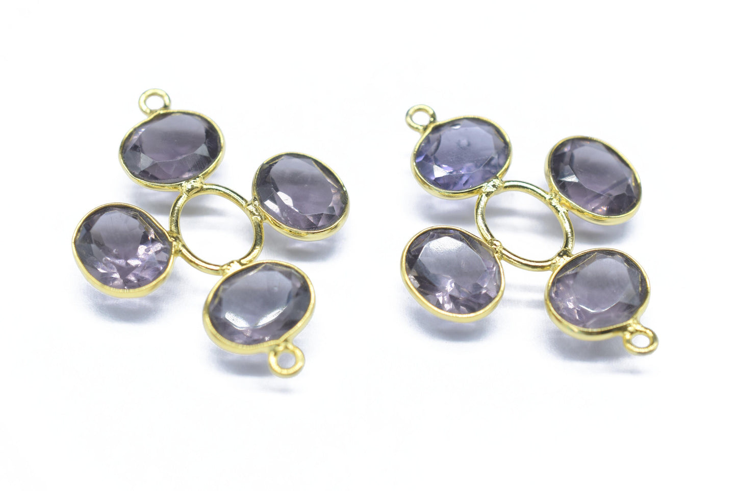 Amethyst  Gemstone Component/Faceted Cut Stones/Earring Component/Gemstone Pendant/Jewelery Making/Dangle Earring/Wholesale Jewelery Supply