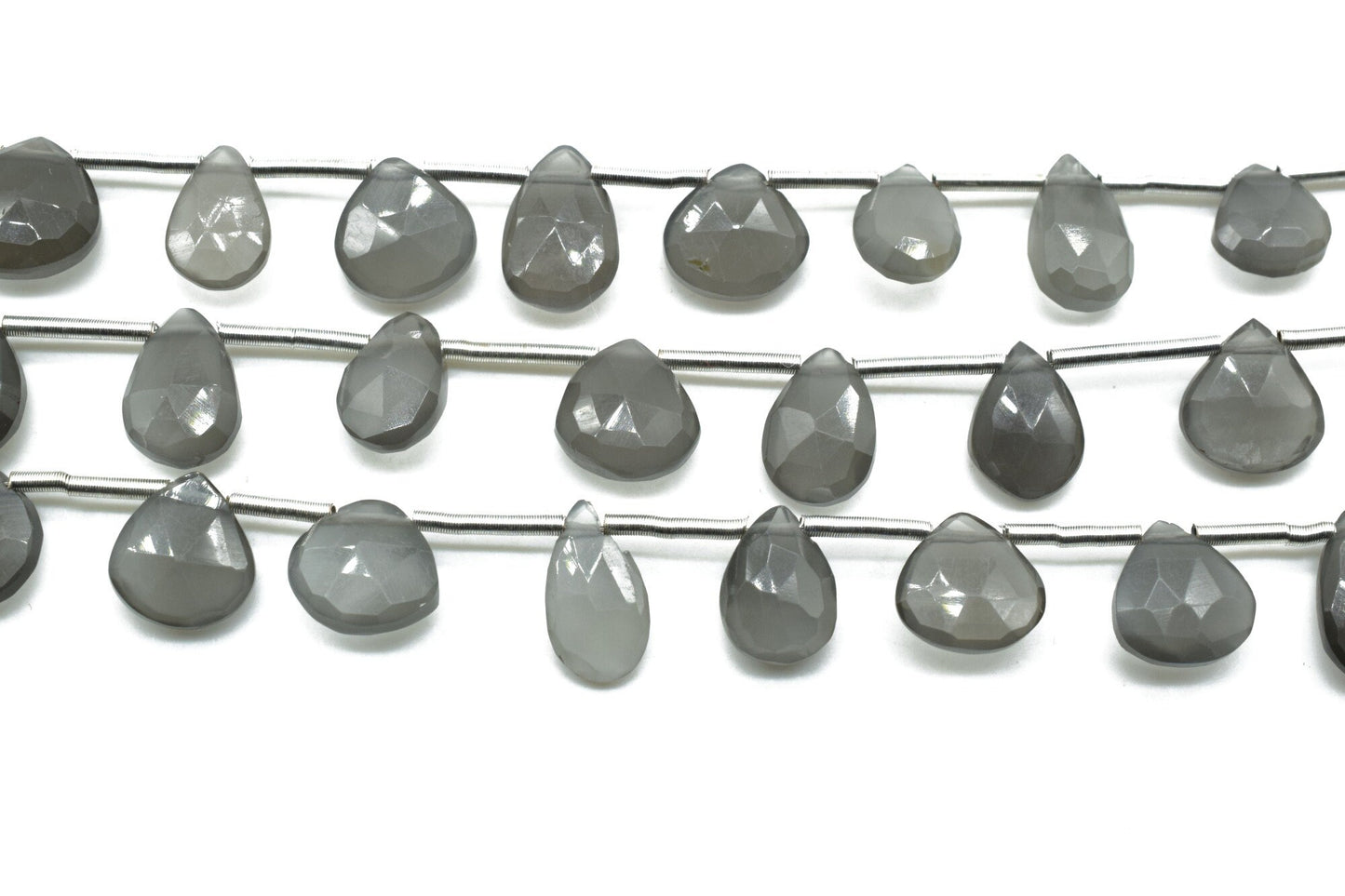 Grey Moonstone 6x8mm TearDrop Briolettes,Moonstone Briolettes,Jewelry making beads,Craft beads,Moonstone Pear shape Briolettes strand,Jewels