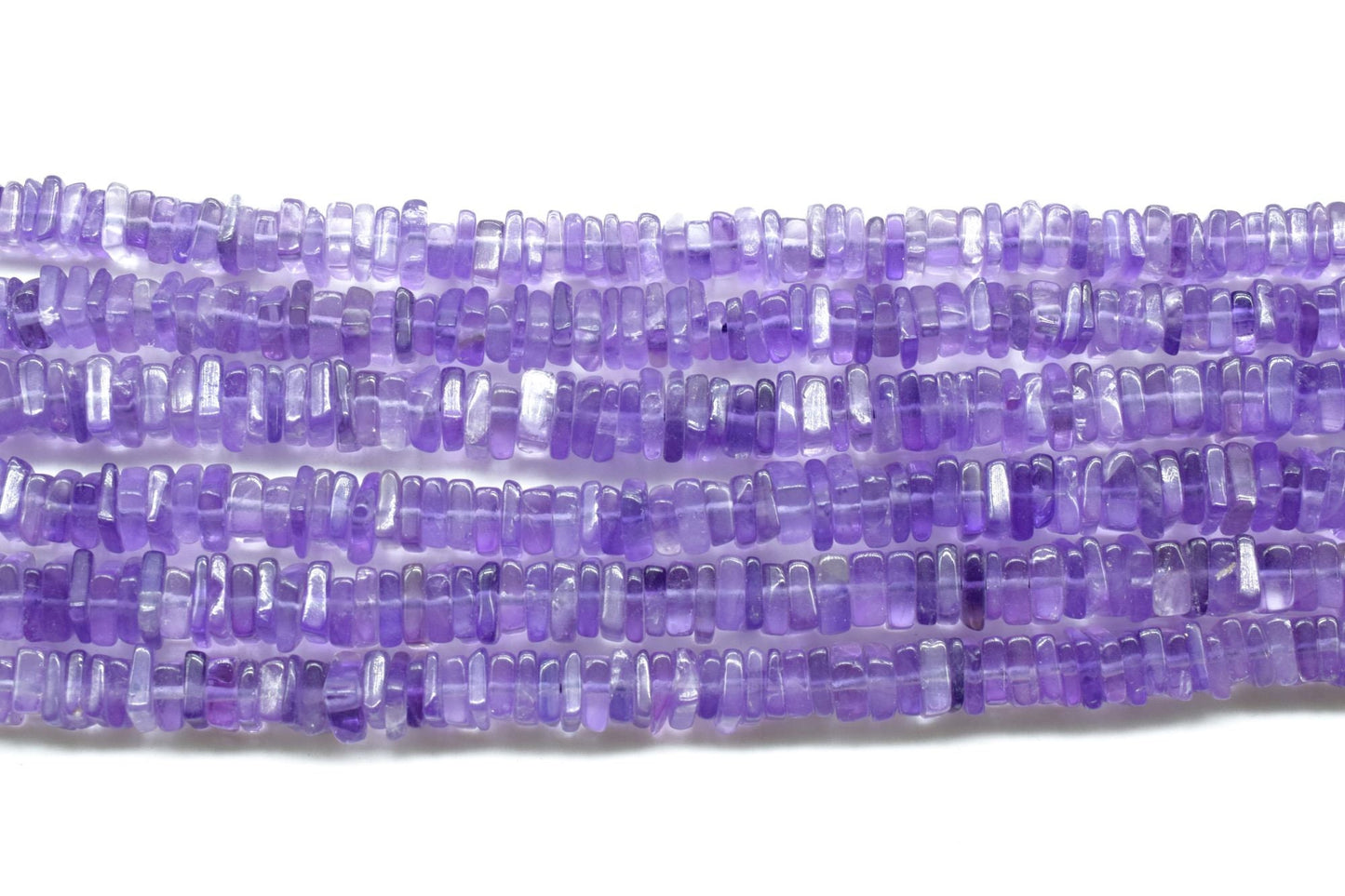 Amethyst Heishi Beads Size 4-5 MM 16 inch strand Approx,Amethyst Heishi Beads, Amethyst Heishi Cut Beads, Amethyst, Square Beads,AAA Quality