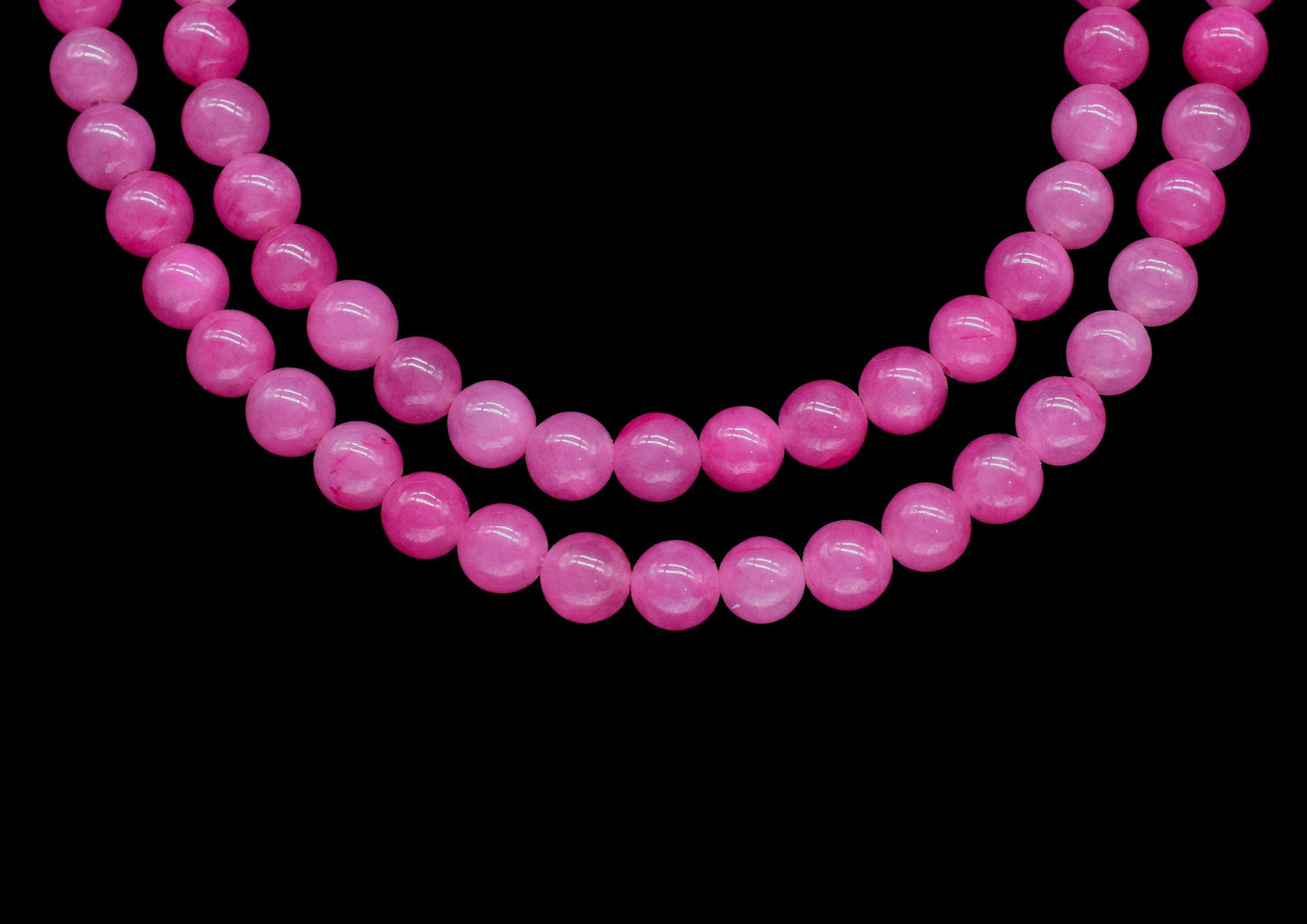 Hot Pink Quartz Smooth Beads,Pink Chalcedony Smooth Beads,Chalcedony Roundells,Handmade Jewelry,AAA Fuchsia Beads Jewelry Making Craft,Gift