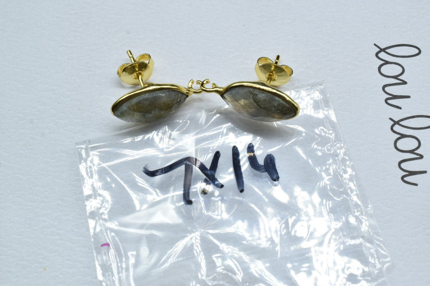 Labradorite Marquise Earring Connector,Gemstone Studs Connector,Craft Supplies,Jewelry Findings,Jewelry Making Connector,Labradorite Jewelry