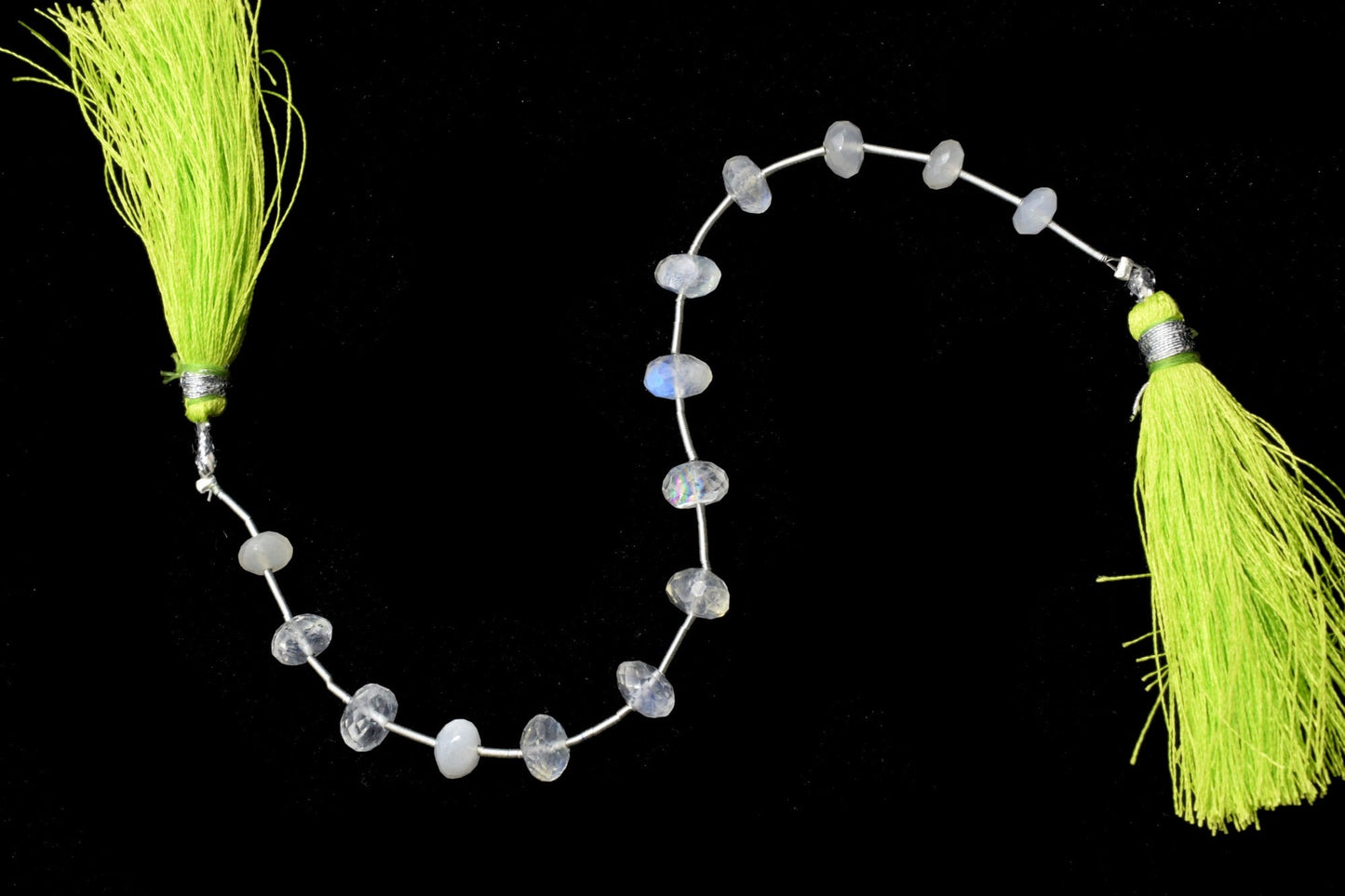 Moonstone faceted roundel beads 6mm to 8mm,White rainbow beads strand,Jewelry making beads,Supplies beads,Moonstone beads, Briolettes strand