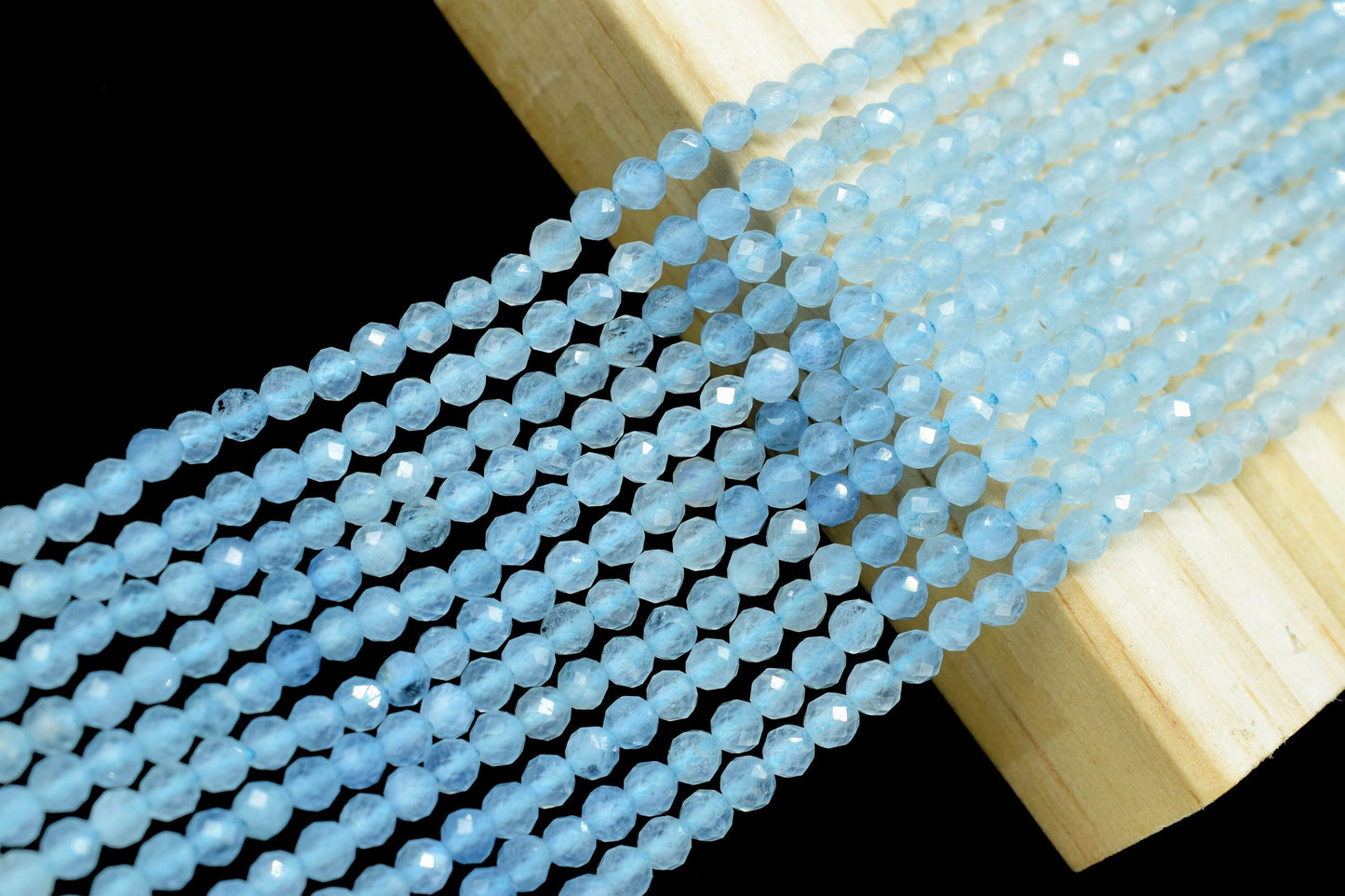 AAA Sky Topaz Faceted Beads,Gemstone Beads Strand,3mm Rondelle,Sky Topaz Beads,Micro faceted beads,Sky Topaz Strand Beads Jewelry Gift