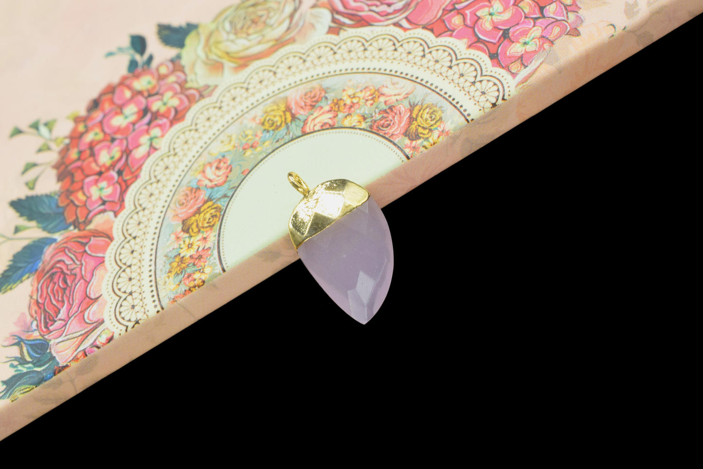 Rose Quartz Electroplated Pendant,Gemstone Component,Handmade Connector,horn shape Pendant Charm,Electroplated Pendant jewelry Gift For Her