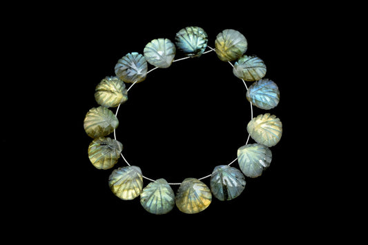 Labradorite 12mm Carved Heart Shape Briolette Beads, Carved Gemstone Beads,Labradorite Carved Faceted Beads,Wholesale Price Beads,Jewelry
