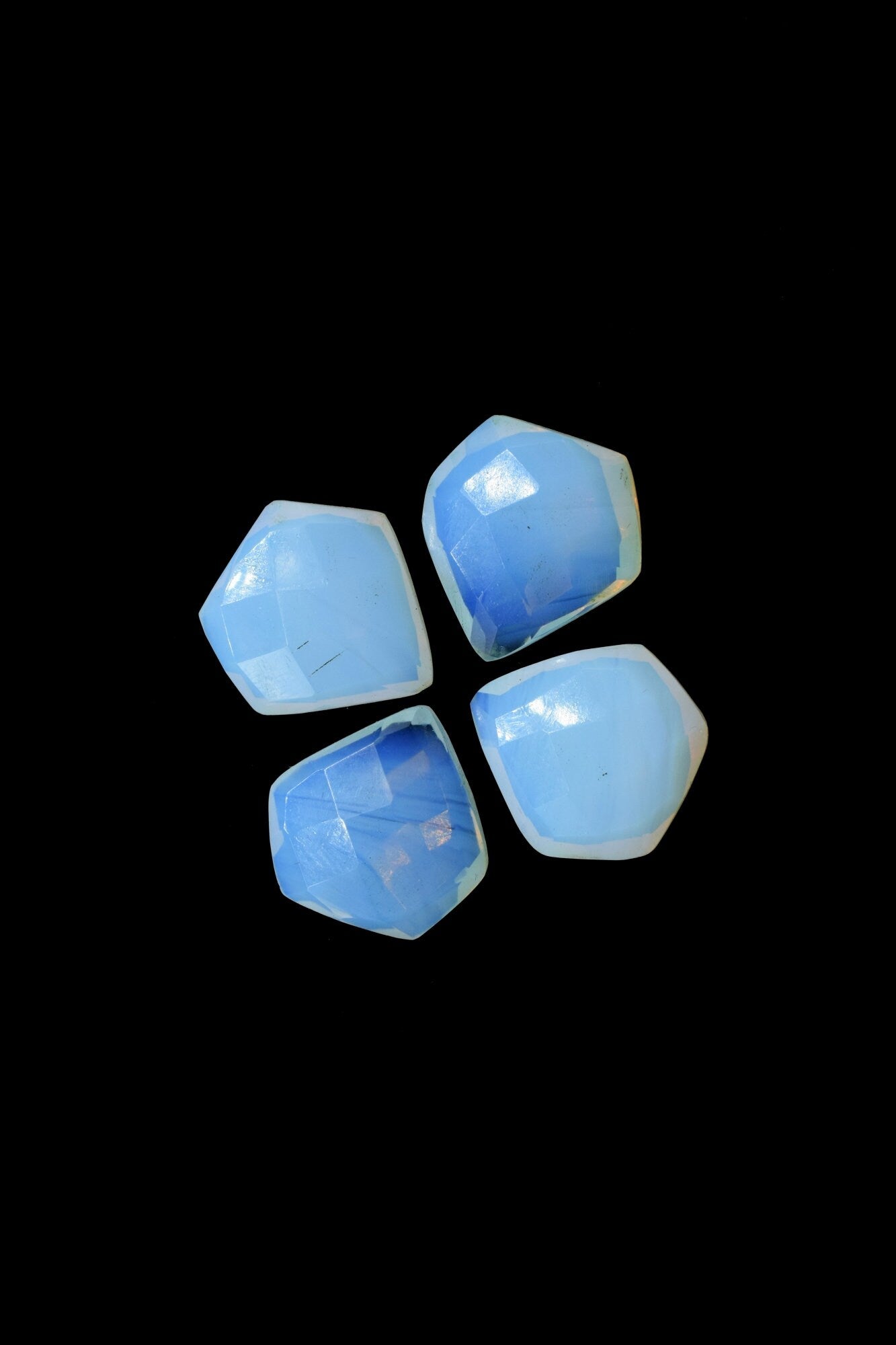 Opalite Faceted Fancy Shape Beads,Calibrated Gemstone Briolettes,Milky Opalite Beads,Fancy Gemstone Briolettes,AAA Quality Beads,15mm beads