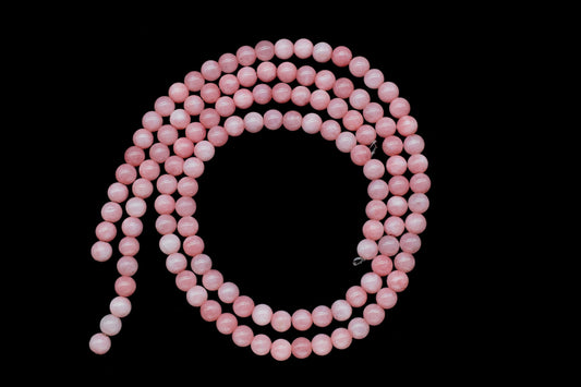 Pink Jade Smooth Gemstone 6mm To 7mm Round Shape Briolettes,Pink Jade Strands Jewelry,Pink Jade Gemstone 15 Inch Beads Strands Jewelry,Gift